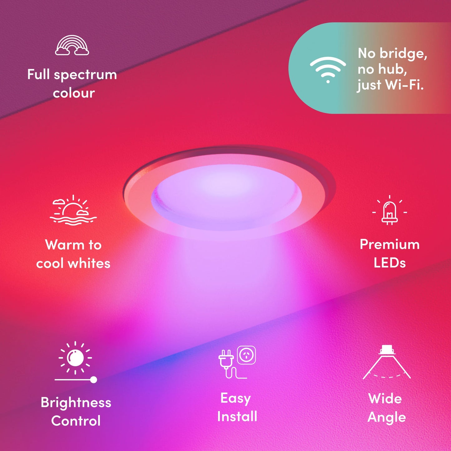 Colour Downlight (2-Pack)