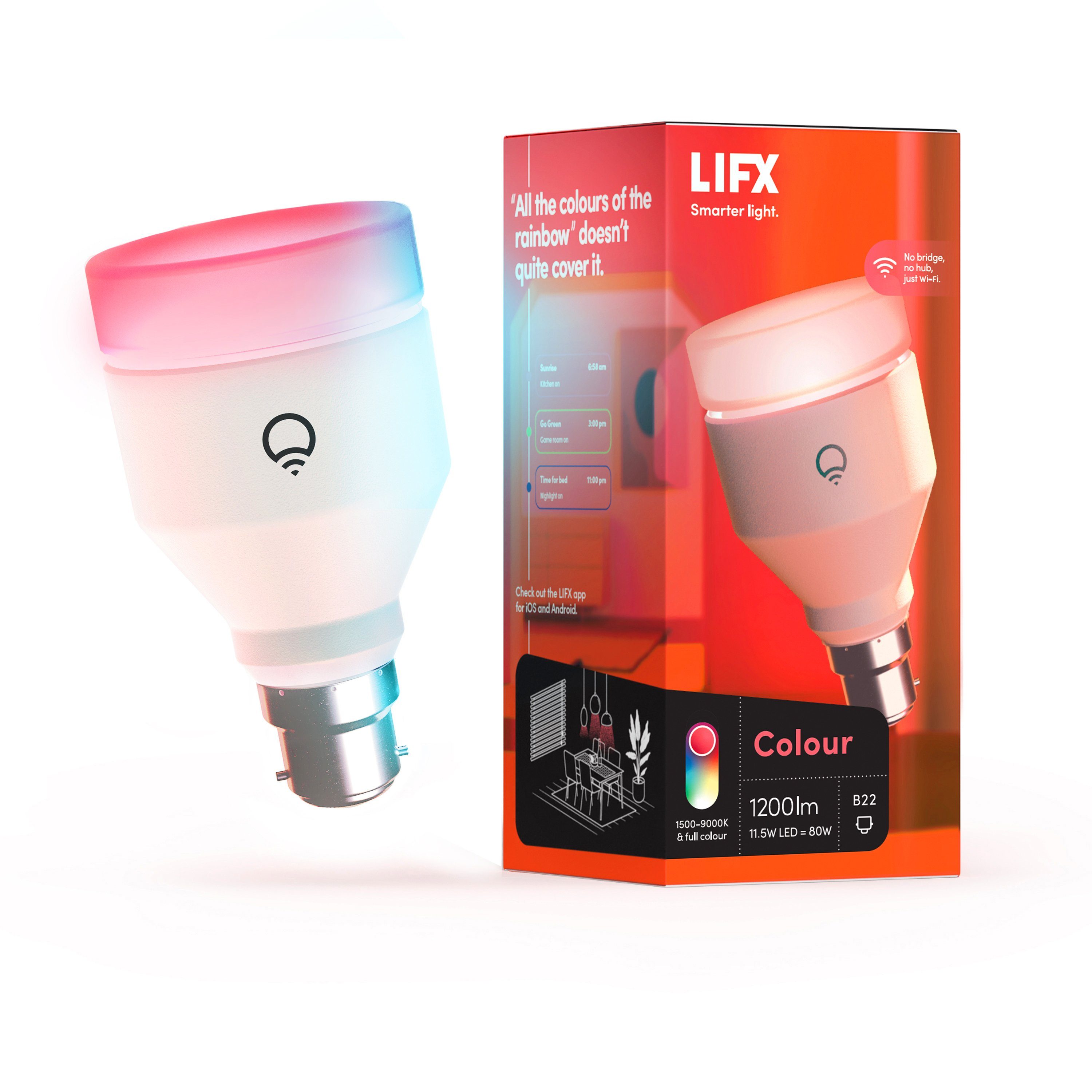Light bulbs change sales color with iphone