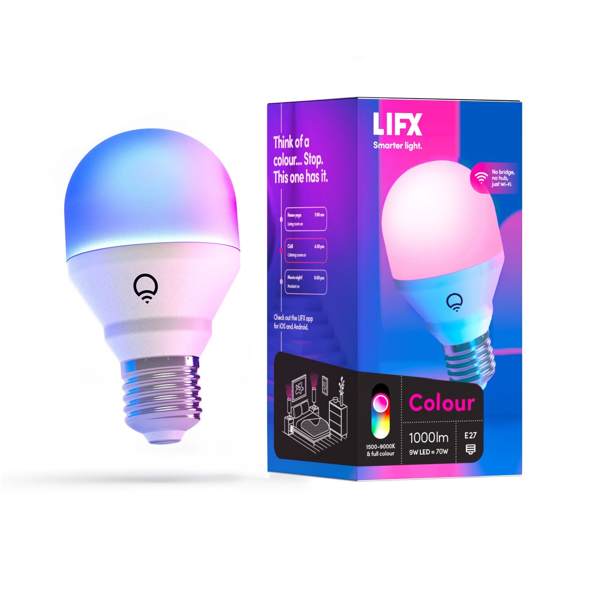 Ampoule connectée LIFX Colour Smart LED WiFi 1000lm E27